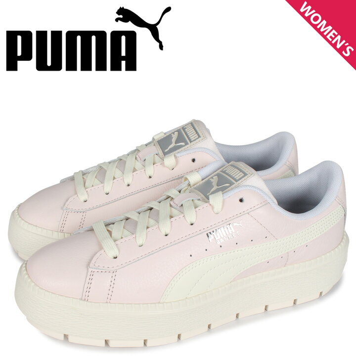 楽天市場 最大1000円offクーポン プーマ Puma バスケット プラットフォーム スニーカー レディース 厚底 Basket Platform Trace Lite Wns ピンク シュガーオンラインショップ