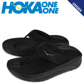 【最大1000円OFFクーポン配布中】 ホカオネオネ HOKA ONE ONE サンダル トングサンダル オラ リカバリー フリップ メンズ レディース 厚底 ORA RECOVERY FLIP ブラック 黒 1117910