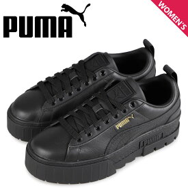プーマ PUMA スニーカー レディース 厚底 メイズ クラシック WMNS MAYZE CLASSIC ブラック 黒 384209-02
