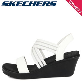 【最大1000円OFFクーポン配布中】 SKECHERS スケッチャーズ サンダル ウェッジサンダル ランブル オン レディース 厚底 RUMBLE ON DAY FLIRT ホワイト 白 119182