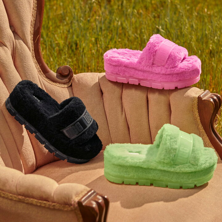 楽天市場】アグ UGG サンダル スライドサンダル フラッフィータ 