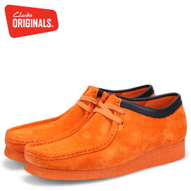 Clarks Originals クラークス オリジナルズ ブーツ ワラビー メンズ WALLABEE オレンジ 26163072