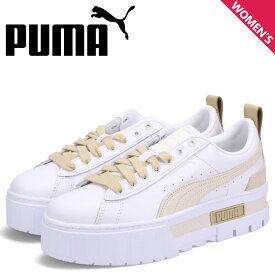 【最大1000円OFFクーポン配布中】 プーマ PUMA スニーカー メイズ リュクス レディース 厚底 WNS MAYZE LUXE ホワイト 白 383995-06