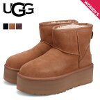 アグ UGG ムートンブーツ クラシック ミニ プラットフォーム レディース 厚底 WCLASSIC MINI PLATFORM ブラック ブラウン 黒 1134991