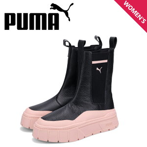 v[} PUMA `FV[u[c TChSAu[c CY X^bN JWA fB[X  WNS MAIZE STACK CHELSEA CASUAL BOOTS ubN  386742-03