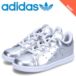 【最大1000円OFFクーポン発行中】 adidas Originals アディダス オリジナルス スタンスミス EL スニーカー ベビー キッズ ディズニー コラボ Disney Mickey STAN SMITH EL シルバー ID7186
