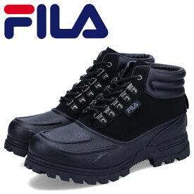 フィラ FILA ブーツ ウェザーテック メンズ 厚底 WEATHERTEC ブラック 黒 1SH40122-001