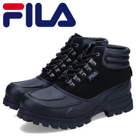 【最大1000円OFFクーポン配布中】 フィラ FILA ブーツ ウェザーテック メンズ 厚底 WEATHERTEC ブラック 黒 1SH40122-001