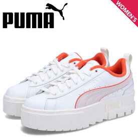 【最大1000円OFFクーポン配布中】 プーマ PUMA スニーカー メイズ フォワード ヒストリー レディース 厚底 MAYZE FORWARD HISTORY WNS オフ ホワイト 393625-01