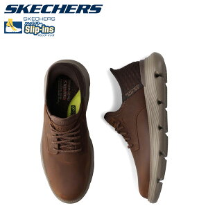 SKECHERS �X�P�b�`���[�Y �X���b�v�C���Y �K���U �K�[�r�� �n���Y�t���[ �X�j�[�J�[ �����Y SLIP-INS GARZA GARVIN �u���E�� 205046