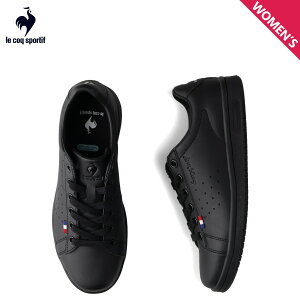 【最大1000円OFFクーポン発行中】 le coq sportif ルコック スポルティフ スニーカー ラ ローラン SL レディース 2Eワイズ LA ROLAND SL ブラック 黒 LU5SSN21UZ