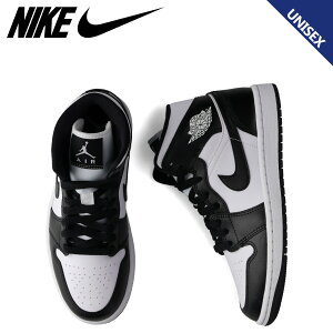 NIKE �i�C�L �E�B�����Y �G�A�W���[�_��1 �~�b�h �X�j�[�J�[ �����Y ���f�B�[�X WMNS AIR JORDAN 1 MID �u���b�N �� DV0991-101 ��̓�