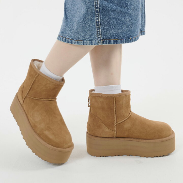 楽天市場】アグ UGG ムートンブーツ クラシック ミニ プラットフォーム 