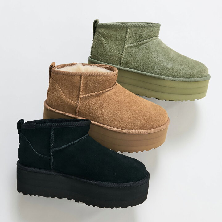 楽天市場】アグ UGG プラットフォーム ムートンブーツ クラシック 