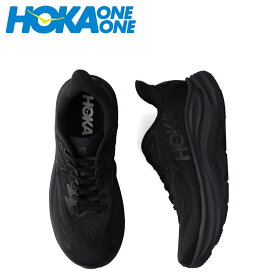 HOKA ONE ONE ホカオネオネ スニーカー クリフトン 10 ワイド メンズ CLIFTON 10 WIDE ブラック 黒 1162032-BBLC