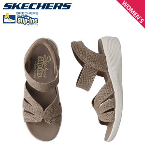 SKECHERS �X�P�b�`���[�Y �X���b�v�C���Y �A���� �X�p�[�N�����O �v���C�Y �T���_�� �X�g���b�v�T���_�� ���f�B�[�X ���� HANDS FREE SLIP-INS ARYA SPARKLING PRAISE �u���E�� 119842