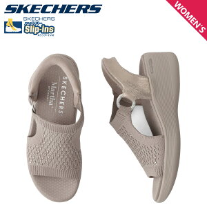SKECHERS �X�P�b�`���[�Y �X���b�v�C���Y �}�[�T�E�X�`�����[�g �s�A���C�g �p�[�N �p�X �T���_�� �X�g���b�v�T���_�� ���f�B�[�X SLIP-INS MARTHA STEWART PIER LITE PARK PATH �x�[�W�� 188001