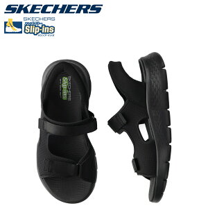 SKECHERS �X�P�b�`���[�Y �X���b�v�C���Y �S�[�E�H�[�N �t���b�N�X SD-�C�[�W�[ �G���g���[ �T���_�� �X�g���b�v�T���_�� �����Y HANDS FREE SLIP-INS GO WALK FLEX SANDAL �u���b�N �� 229210