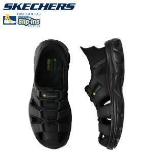 SKECHERS �X�P�b�`���[�Y �X���b�v�C���Y �W�����f�B�A �����b�N�X�h�t�B�b�g �����H���e�b�h �i�C�� �T���_�� �X�|�[�c�T���_�� �����Y HANDS FREE SLIP-INS JOHN DEERE RELAXED FIT-REVOLTED-NILE �u���b�N ��