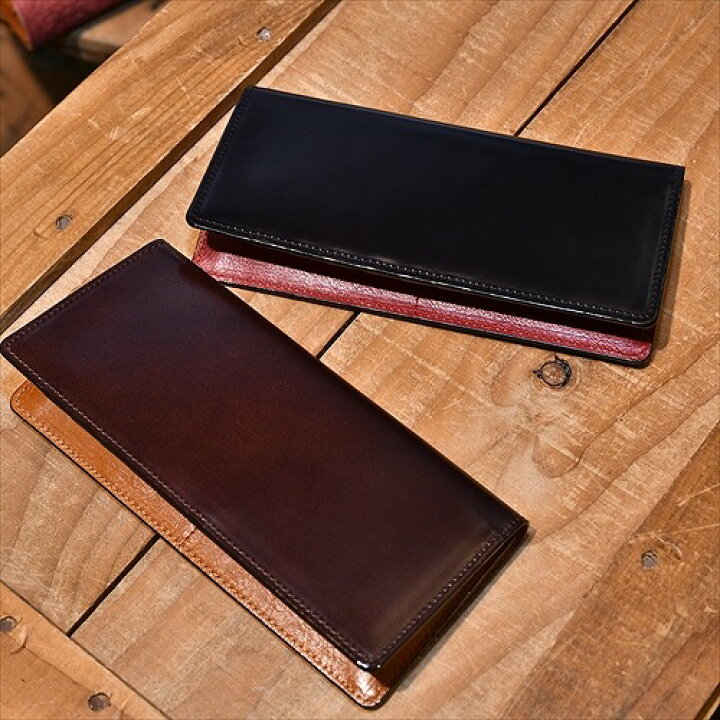 楽天市場】コードバン 長財布 フラップロングウォレット 【一年無料 