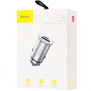 Baseus Square Metal �J�[�`���[�W���[ USB-A + USB-C �ő�30W PD3.0 / QC4.0�Ή� �V���o�[ CCALL-AS0S �}���[�d USB-C PD QC4.0 2�|�[�g 30W �A���~ �V���o�[ �ԍڏ[�d�� iPhone Android �x�[�X�A�X