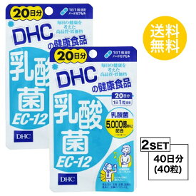【お試しサプリ】【2個セット】 DHC 乳酸菌EC-12 20日分×2パック （40粒） ディーエイチシー サプリメント 乳酸菌 善玉菌 健康食品 粒タイプ