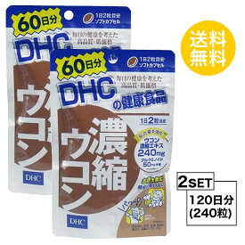 【2個セット】 DHC 濃縮ウコン 60日分×2パック （240粒） ディーエイチシー サプリメント クルクミン 秋ウコン 健康食品 粒タイプ