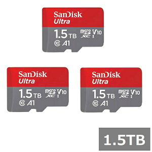 �y�X�[�p�[SALE P5�{�z �y3�Z�b�g�z �T���f�B�X�N �}�C�N��SD MicroSDXC SDSQUAC-1T50-GN6MN Ultra 1.5TB Sandisk �}�C�N��SDXC�J�[�h microSD�J�[�h Class10 UHS-I �J���� �X�}�z ���s�A���i