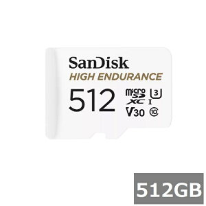 y_tf[ Si P5z TfBXN }CNSD MicroSDXC SDSQQNR-512G-GN6IA HIGH ENDURANCE 512GB A_v^[t Sandisk }CNSDXCJ[h microSDJ[h Class10 UHS-I J X}z sAi