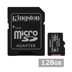 y}\ P5{z LOXg }CNSD MicroSDXC SDCS2 128GB Canvas Select Plus microSD Kingston }CNSDXCJ[h microSDJ[h A1 UHS-I J X}z sAi