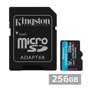 y}\ P5{z LOXg }CNSD MicroSDXC SDCG3 256GB Canvas Go! Plus microSD Kingston }CNSDXCJ[h microSDJ[h A2 UHS-I J X}z sAi