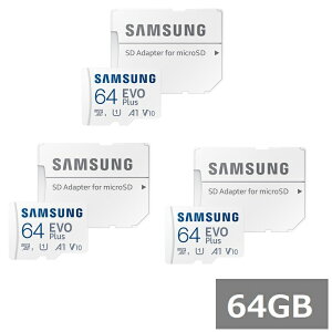 yX[p[SALE P5{z y3Zbgz TX }CNSD MicroSDXC MB-MC64SA/APC EVO Plus 64GB A_v^[t Samsung }CNSDXCJ[h microSDJ[h Class10 UHS-I J X}z sAi