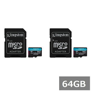 y2Zbgz LOXg }CNSD MicroSDXC SDCG4 64GB Canvas Go! Plus microSD Kingston }CNSDXCJ[h microSDJ[h A2 UHS-I J X}z sAi
