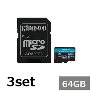 y3Zbgz LOXg }CNSD MicroSDXC SDCG4 64GB Canvas Go! Plus microSD Kingston }CNSDXCJ[h microSDJ[h A2 UHS-I J X}z sAi