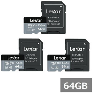 y3Zbgz Lexar }CNSD 64GB MicroSDXC LMS1066064G-BNANG Professional SILVER 1066x A_v^[t LT[ }CNSDXCJ[h microSDJ[h UHS-I J X}z sAi
