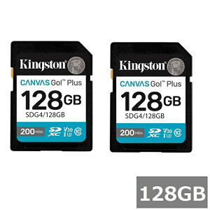 y2Zbgz LOXg SDJ[h SDXC SDG4 128GB Canvas Go! Plus Kingston SDXCJ[h SDJ[h UHS-I J X}z sAi