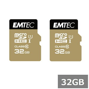 �y�}���\���� P5�{�z �y2�Z�b�g�z EMTEC GOLD �}�C�N��SD MicroSDHC ECMSDM32GHC10GP 32GB microSD �}�C�N��SDHC�J�[�h microSD�J�[�h UHS-I �J���� �X�}�z ���s�A���i