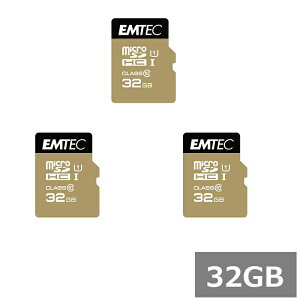 �y�}���\���� P5�{�z �y3�Z�b�g�z EMTEC GOLD �}�C�N��SD MicroSDHC ECMSDM32GHC10GP 32GB microSD �}�C�N��SDHC�J�[�h microSD�J�[�h UHS-I �J���� �X�}�z ���s�A���i