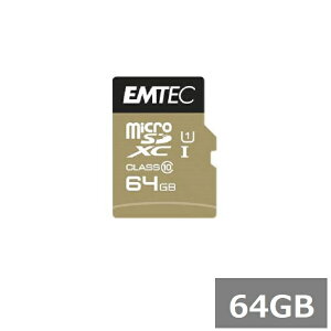 EMTEC GOLD 64GB �}�C�N��SD MicroSDXC ECMSDM64GXC10GP microSD �}�C�N��SDXC�J�[�h microSD�J�[�h UHS-I �J���� �X�}�z ���s�A���i