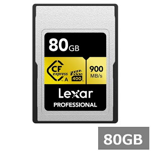 Lexar Professional CFexpress�J�[�h 80GB LCAGOLD080G-RNENG GOLD�V���[�Y TypeA�J�[�h ���L�T�[ �������[�J�[�h �J���� �r�f�I�J���� �f�W�^����჌�t�J���� ���s�A���i