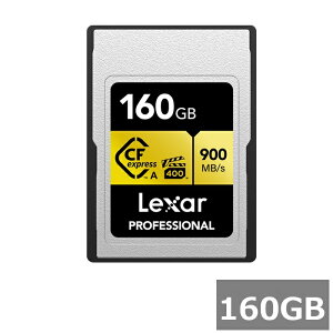 Lexar Professional CFexpress�J�[�h 160GB LCAGOLD160G-RNENG GOLD�V���[�Y TypeA�J�[�h ���L�T�[ �������[�J�[�h �J���� �r�f�I�J���� �f�W�^����჌�t�J���� ���s�A���i