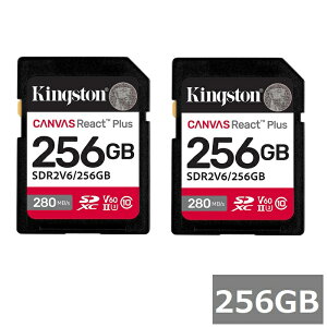�y2�Z�b�g�z �L���O�X�g�� SD�J�[�h 256GB SDXC SDR2V6/256GB Canvas React Plus V60kingston SDXC�J�[�h �������J�[�h Class10 UHS-II �J���� �f�W�J�� �r�f�I�J���� �p�\�R�� ���s�A���i