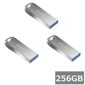 �y�X�[�p�[SALE P5�{�z �y3�Z�b�g�z �T���f�B�X�N USB������ 256GB SDCZ74-256G-G46 Ultra Luxe USB 3.2 Gen 1 Flash Drive Sandisk USB3.2 USB�������[ �������X�e�B�b�N �O�o �p�\�R�� PC �����^�� ���s�A���i