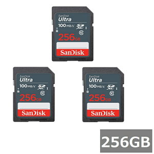 �y�}���\���� P5�{�z �y3�Z�b�g�z �T���f�B�X�N SD�J�[�h SDXC SDSDUNR-256G-GN3IN Ultra 256GB Sandisk SDXC�J�[�h SD Class10 UHS-I �J���� �f�W�J�� �r�f�I�J���� �p�\�R�� ���s�A���i