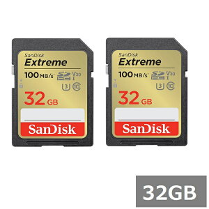 【マラソン中 P5倍】 【2セット】 サンディスク SDカード SDHC SDSDXVT-032G-GNCIN Extreme 32GB Sandisk SDHCカード SD Class10 UHS-I カメラ デジカメ ビデオカメラ パソコン 並行輸入品