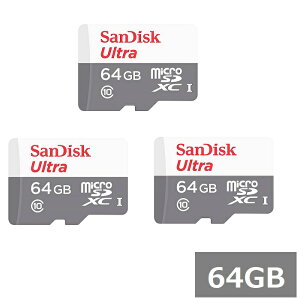 y_tf[ Si P5z y3Zbgz TfBXN }CNSD MicroSDXC SDSQUNR-064G-GN3MN Ultra 64GB Sandisk }CNSDXCJ[h microSDJ[h Class10 UHS-I J X}z sAi