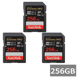 �y�}���\���� P5�{�z �y3�Z�b�g�z �T���f�B�X�N SD�J�[�h SDXC SDSDXEP-256G-GN4IN Extreme PRO 256GB Sandisk SDXC�J�[�h SD Class10 UHS-II �J���� �f�W�J�� �r�f�I�J���� �p�\�R�� ���s�A���i