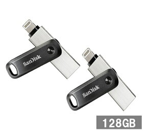 �y�労�Ӓ�P5�{!�z �y2�Z�b�g�z �T���f�B�X�N iPhone�p USB������ 128GB SDIX60N-128G-GN6NE iXpand Flash Drive Go Sandisk iPad Lightning USB ���C�g�j���O �O�o �p�\�R�� �����^�� ���s�A���i