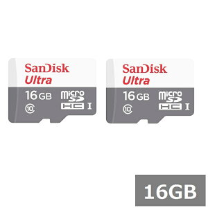 �y2�Z�b�g�z �T���f�B�X�N �}�C�N��SD MicroSDHC SDSQUNS-016G-GN3MN Ultra 16GB Sandisk �}�C�N��SDHC�J�[�h microSD�J�[�h Class10 UHS-I �J���� �X�}�z ���s�A���i