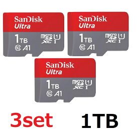【3セット】 SanDisk Ultra microSDカード SDSQUAC-1T00-GN6MN 1TB マイクロSDXCカード microSDXC サンディスク 海外リテール